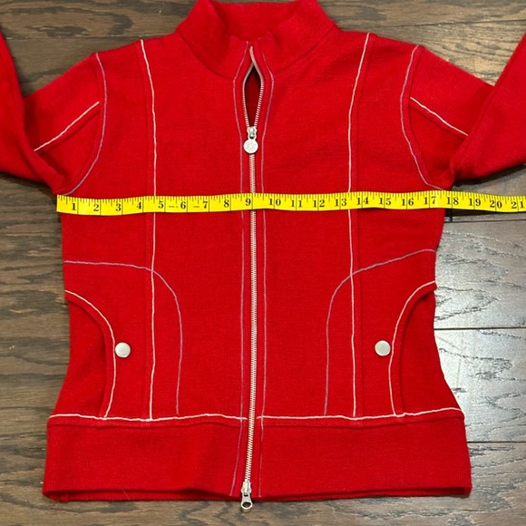 Vibrant Red Women's Turtleneck Sweater - Picture 3 of 8